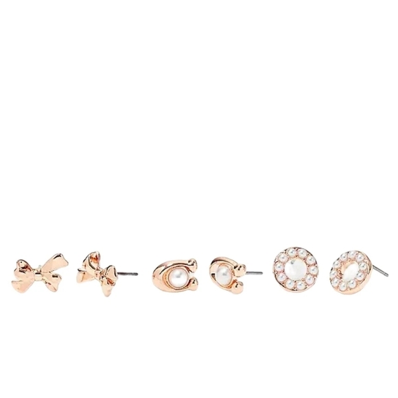 Coach Gold Earring Set - Picture 2 of 5